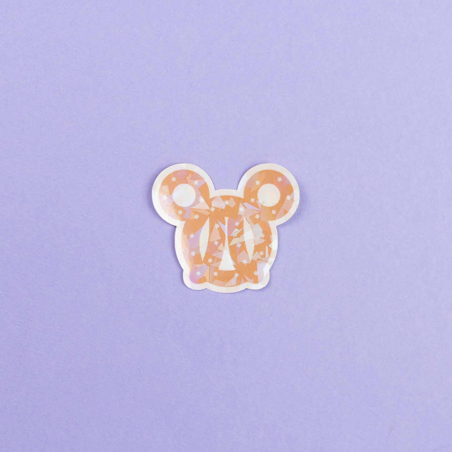 Mickey Pretzel Vinyl Sparkly Stickers
