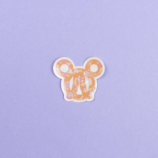 Mickey Pretzel Vinyl Sparkly Stickers
