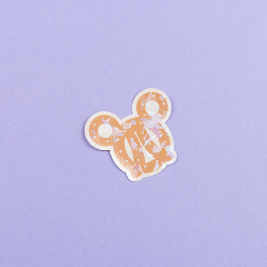 Mickey Pretzel Vinyl Sparkly Stickers