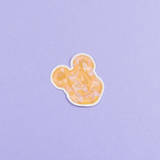 Mickey Waffle Vinyl Sparkly Stickers