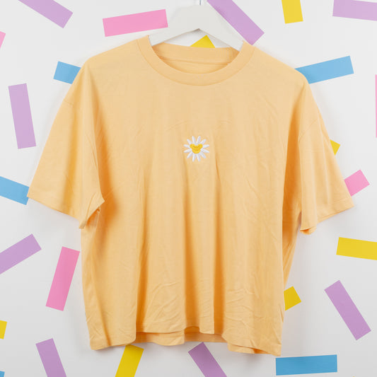 Sample - Mickey Daisy Women's Crop Yellow T-Shirt