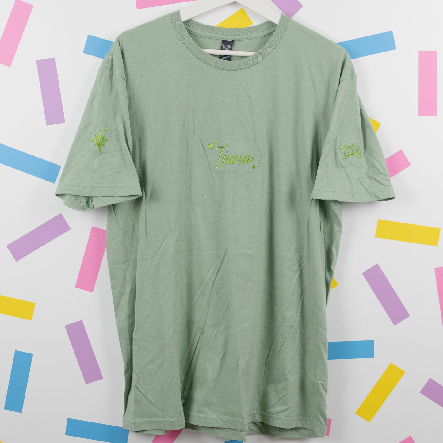 Sample - Tiana Embroidered Green T-Shirt