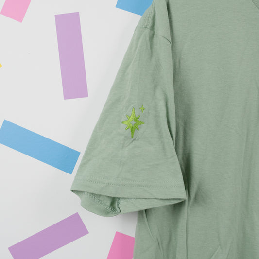 Sample - Tiana Embroidered Green T-Shirt