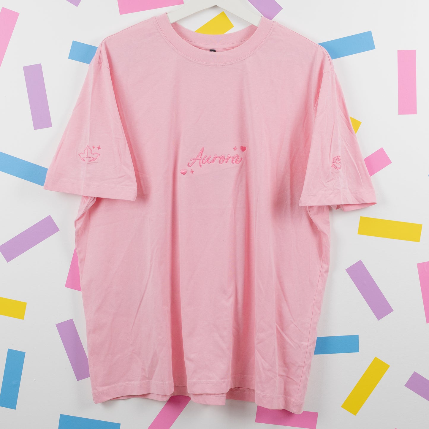 Sample - Aurora Embroidered Women's Pink T-Shirt