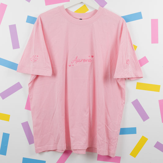 Sample - Aurora Embroidered Women's Pink T-Shirt