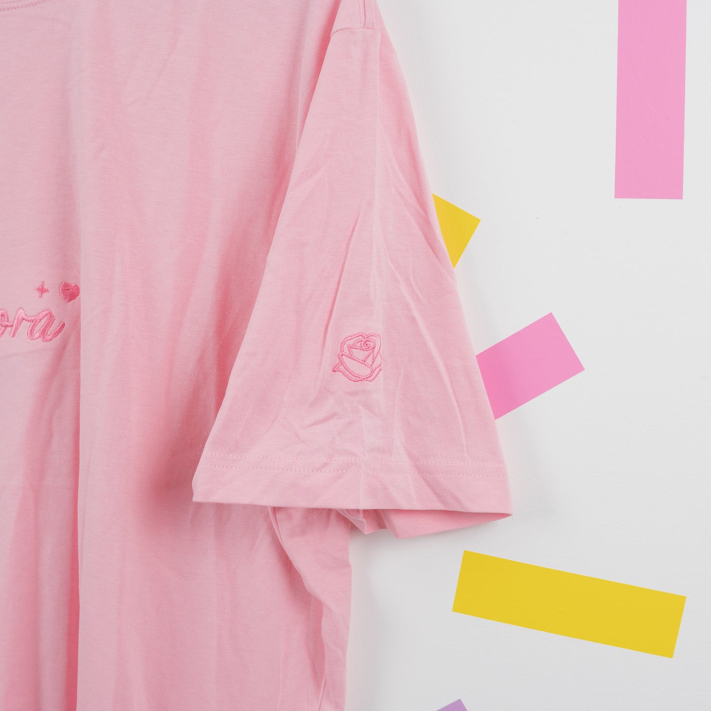 Sample - Aurora Embroidered Women's Pink T-Shirt