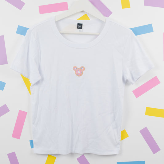 Sample - Mickey Donut White Women's T-Shirt