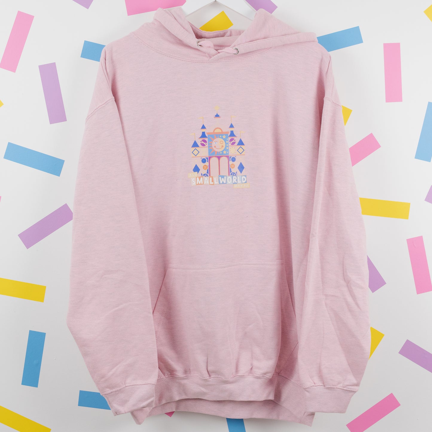 Sample - Small World Heather Pink Hoodie