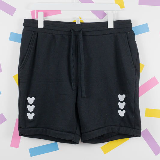 Minimal Mickey Black Shorts