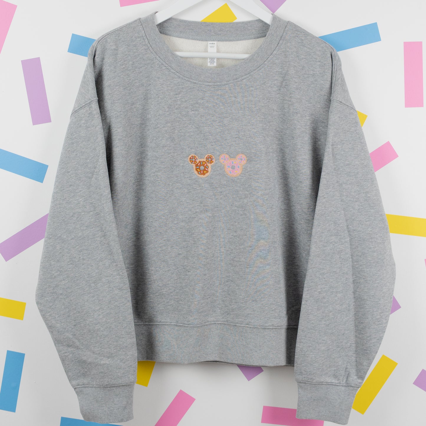 Sample - Mickey Donut Embroidered Women's Jumper