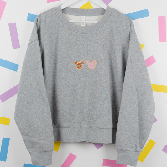 Sample - Mickey Donut Embroidered Women's Jumper