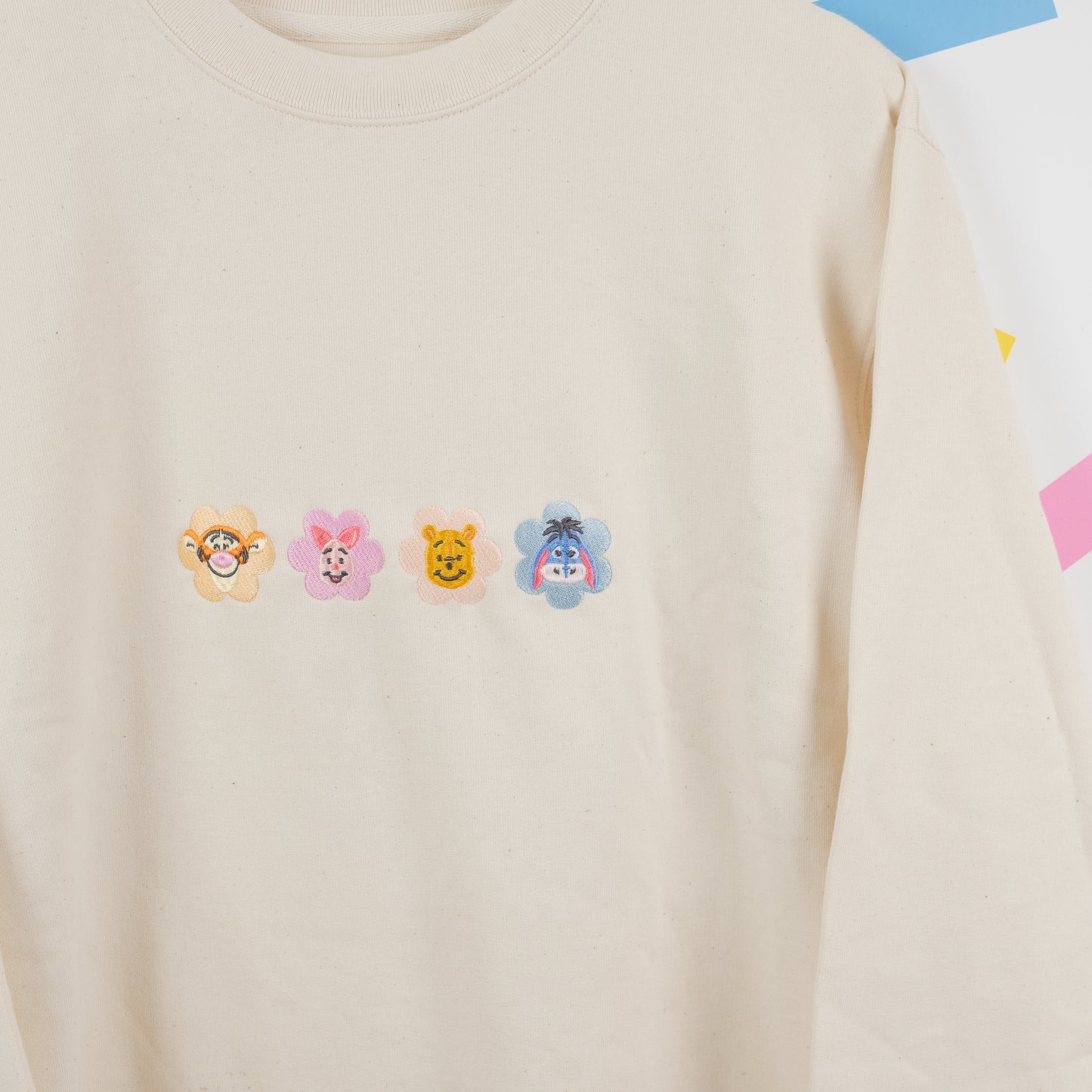 Sample - Winnie Flowers Cream Embroidered Jumper