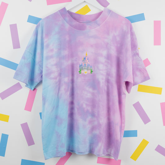 Sample - WDW Floral Tie Dye Oversize Tee