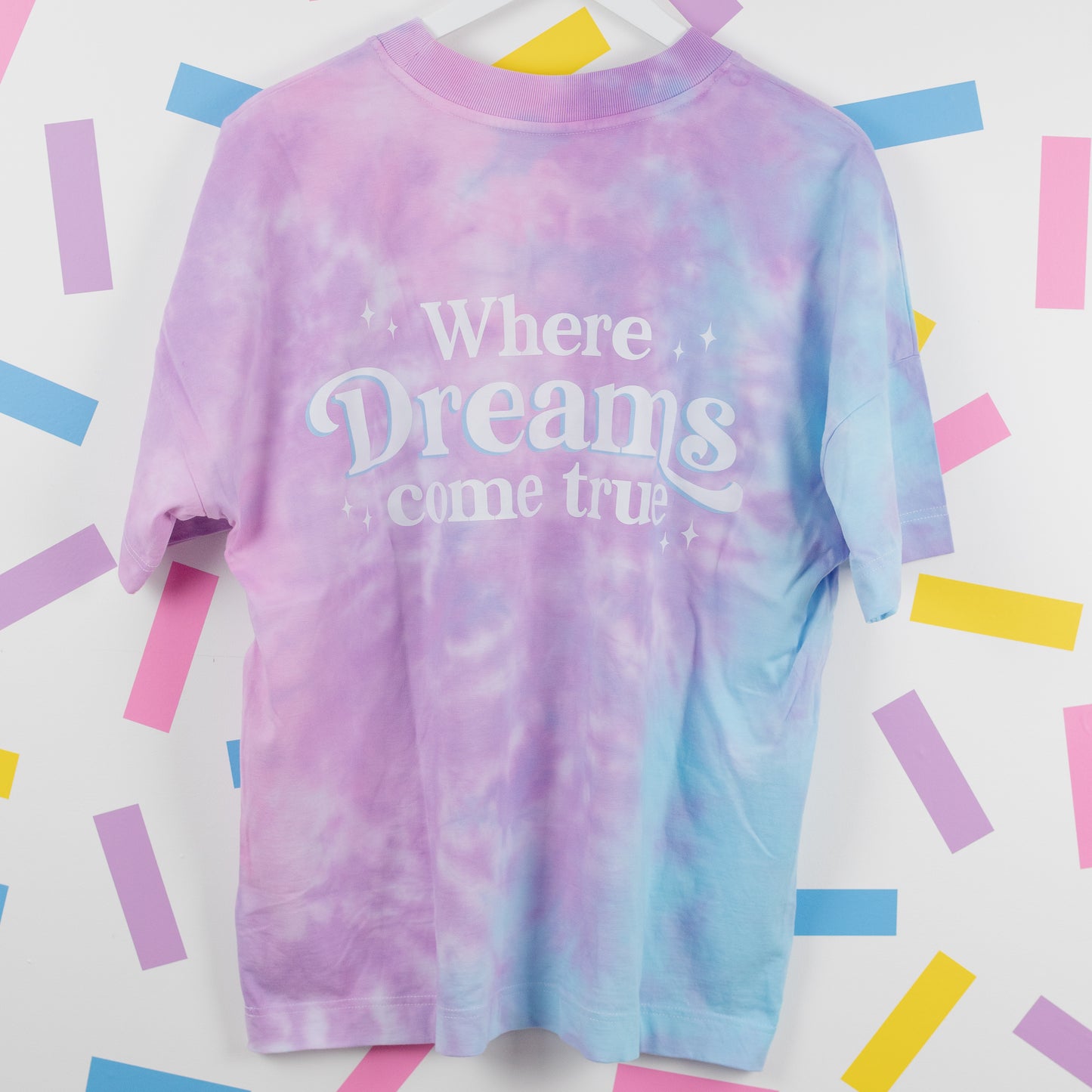 Sample - WDW Floral Tie Dye Oversize Tee