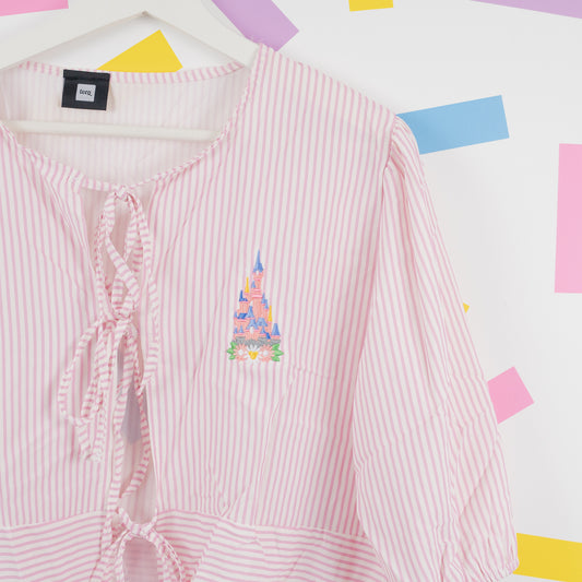 Sample - DLP Floral Tie Stripe Shirt