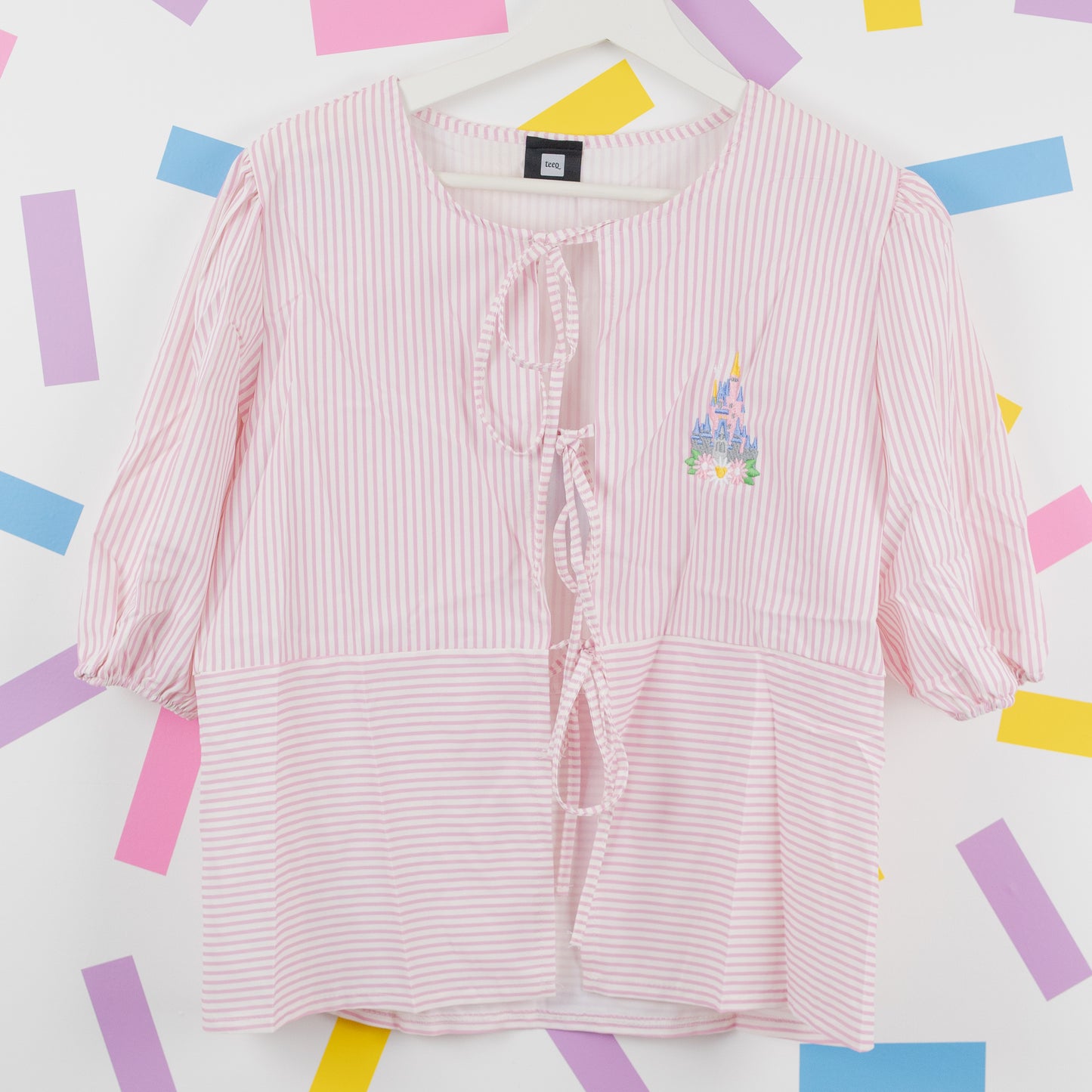 Sample - WDW Floral Tie Stripe Shirt