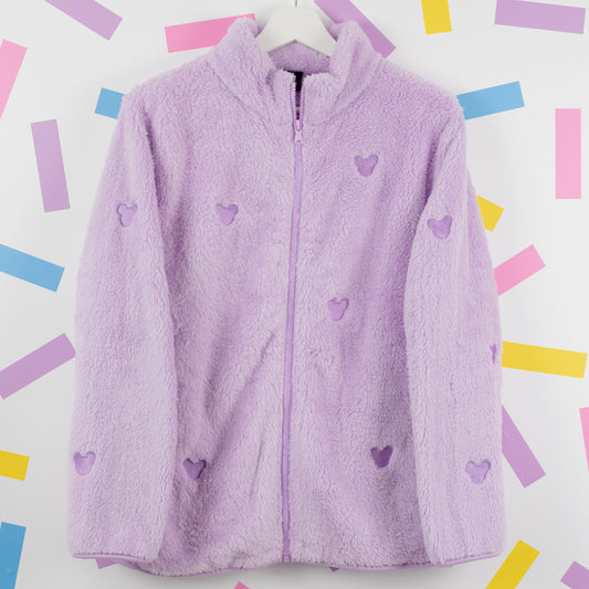 Mickey Minimal Fleece Women's Jacket - Purple