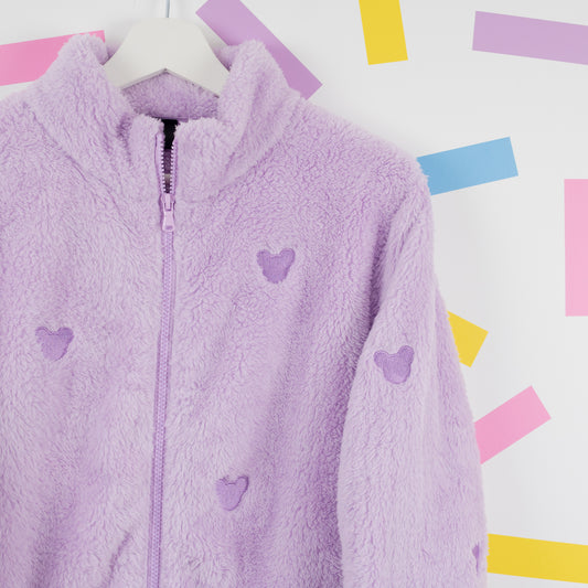 Mickey Minimal Fleece Women's Jacket - Purple