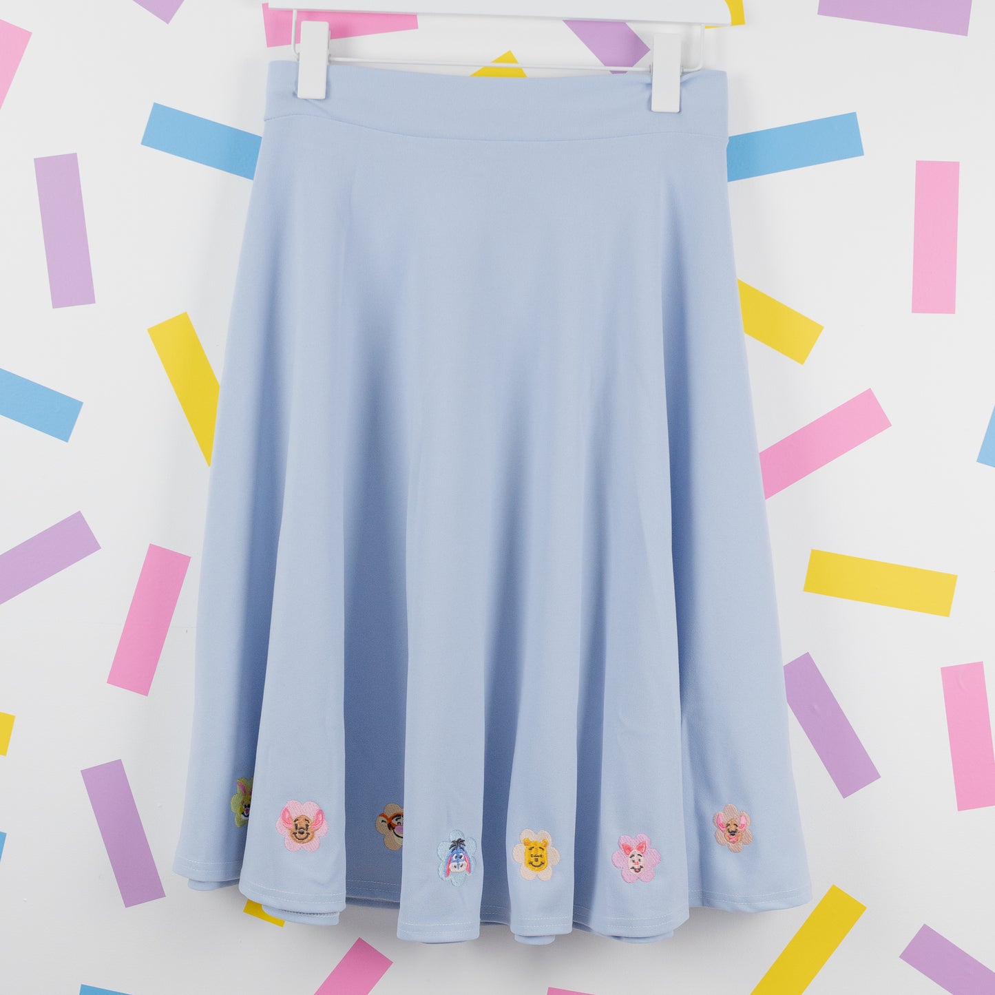 Sample - Winnie Flower Blue Skater Skirt