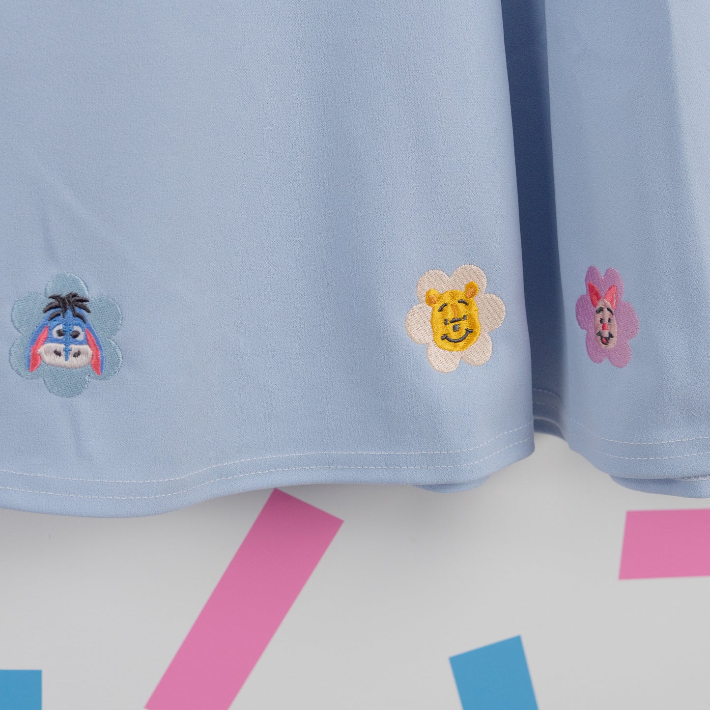 Sample - Winnie Flower Blue Skater Skirt