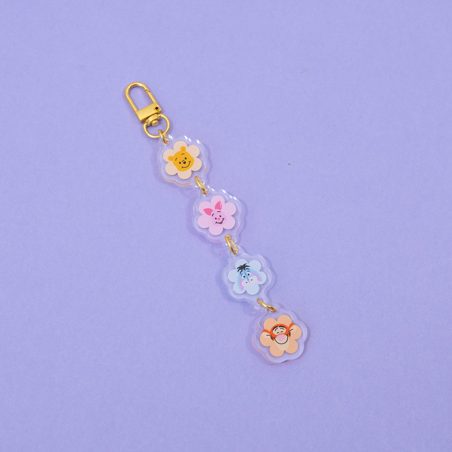 Winnie & Friends Floral Chain Keyring
