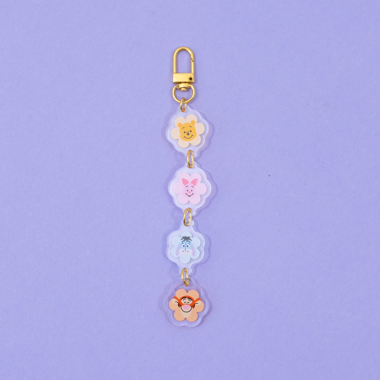 Winnie & Friends Floral Chain Keyring