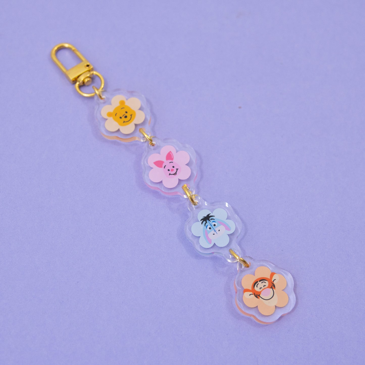 Winnie & Friends Floral Chain Keyring