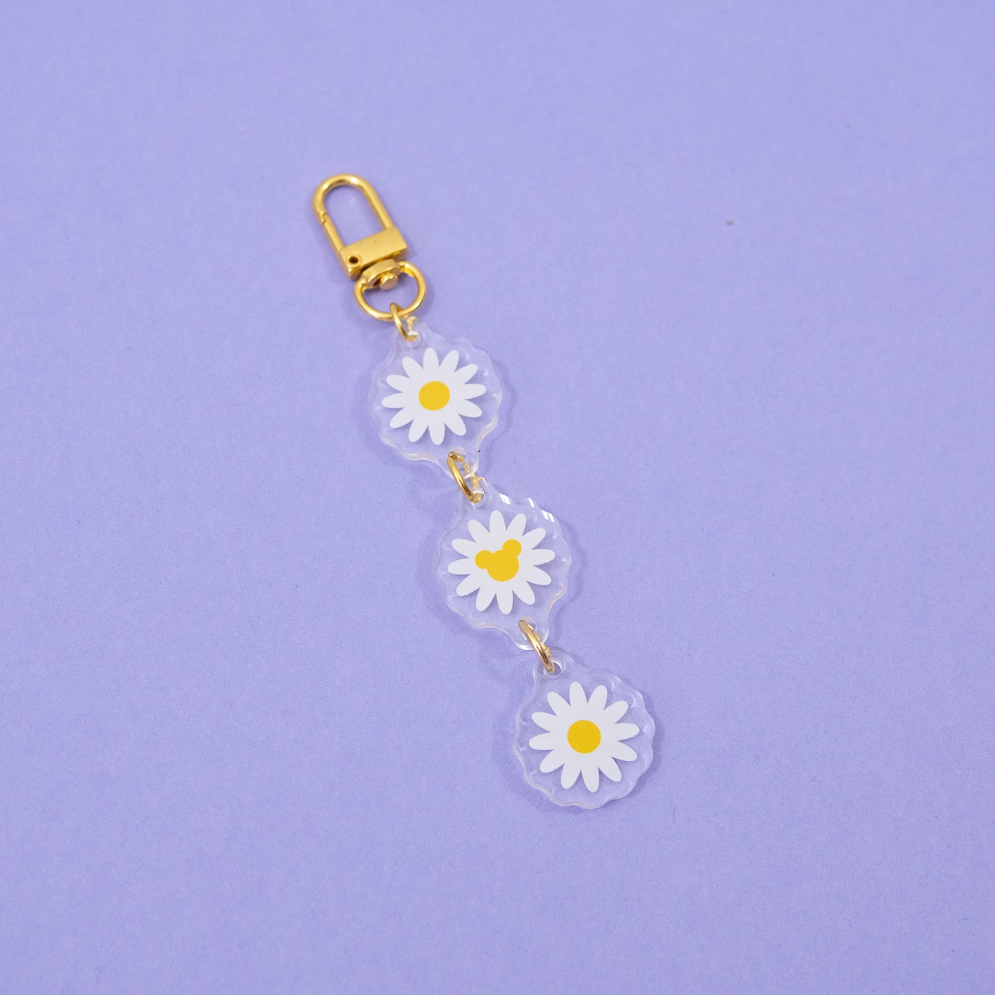 Mickey Daisy Floral Chain Keyring