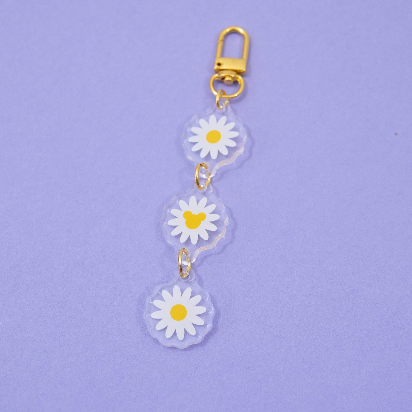 Mickey Daisy Floral Chain Keyring