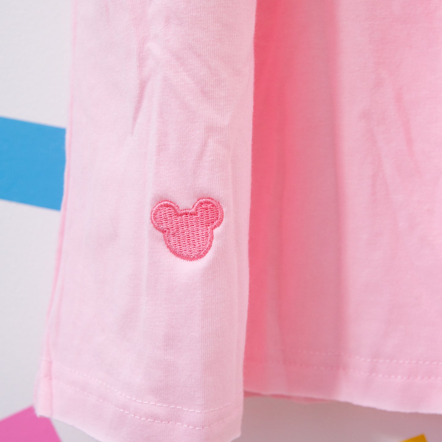 Princess Icons Embroidered Pink Smock Dress
