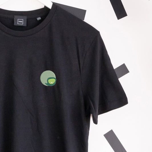 Disgust Embroidered T-Shirt - Black