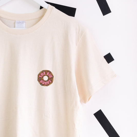The Big Donut Zootropolis Embroidered T-Shirt - Cream