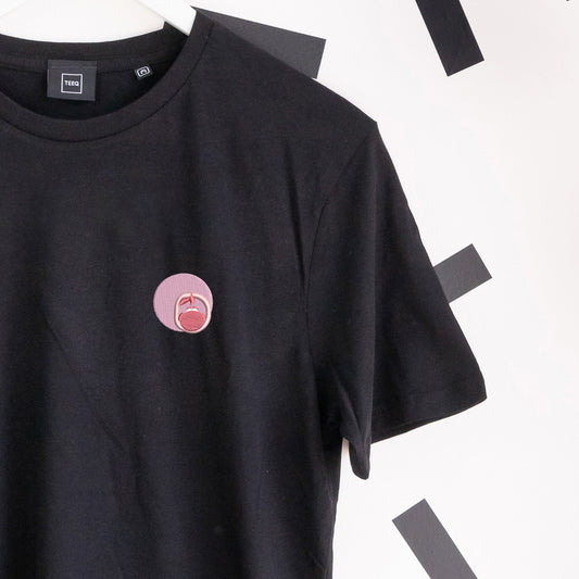 Embarrassment Embroidered T-Shirt - Black