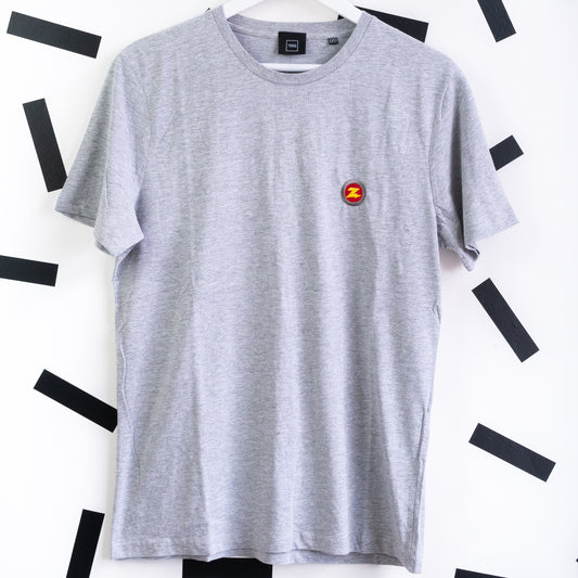 Emperor Embroidered T-Shirt - Grey