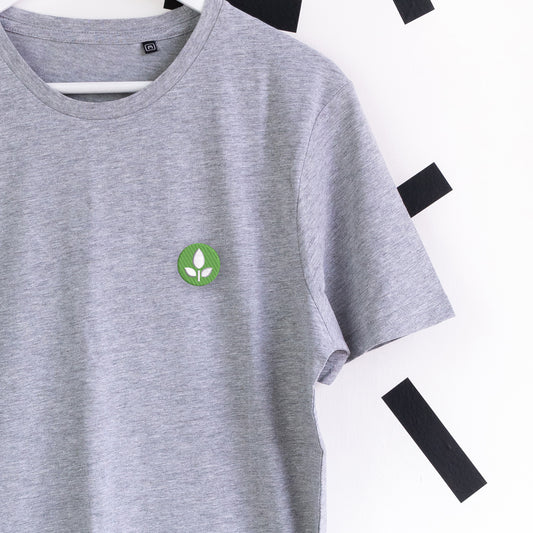 Eve Embroidered T-Shirt - Grey