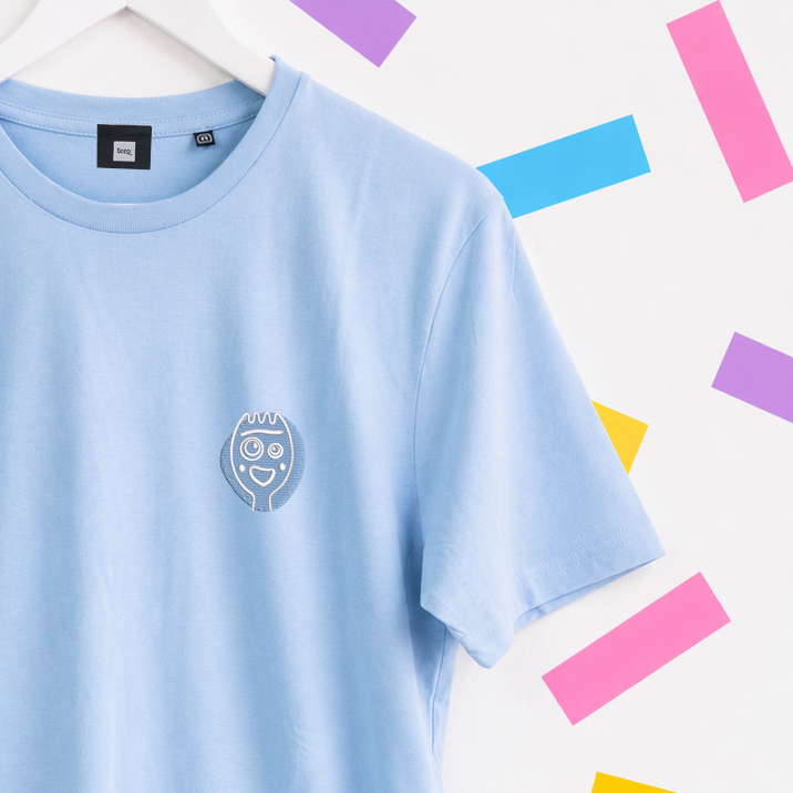 Forky Toy Story Embroidered T-Shirt - Blue