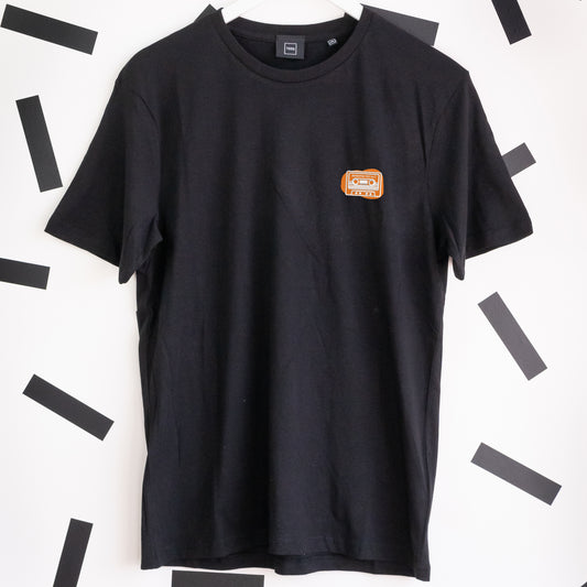 Guardians Cassette Embroidered T-Shirt - Black