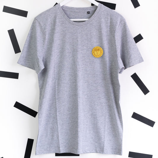 Hercules’ Shield Embroidered T-Shirt - Grey