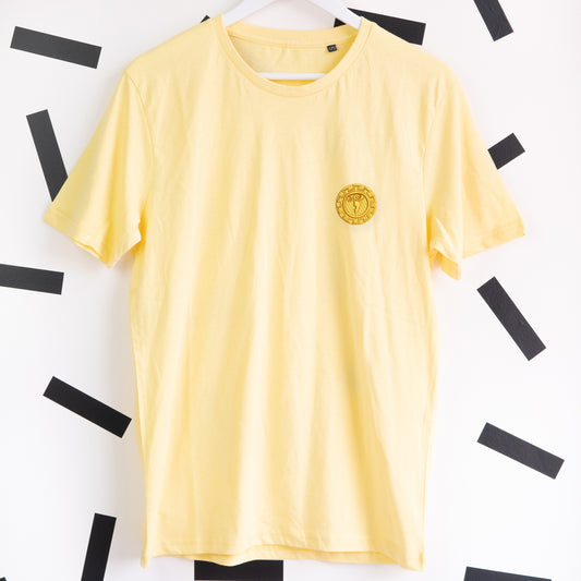 Hercules’ Shield Embroidered T-Shirt - Yellow