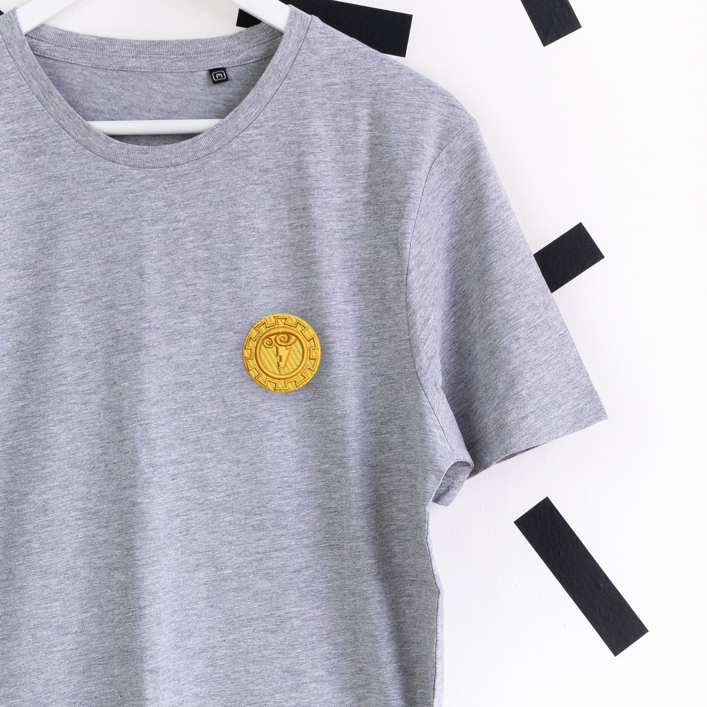 Hercules’ Shield Embroidered T-Shirt - Grey