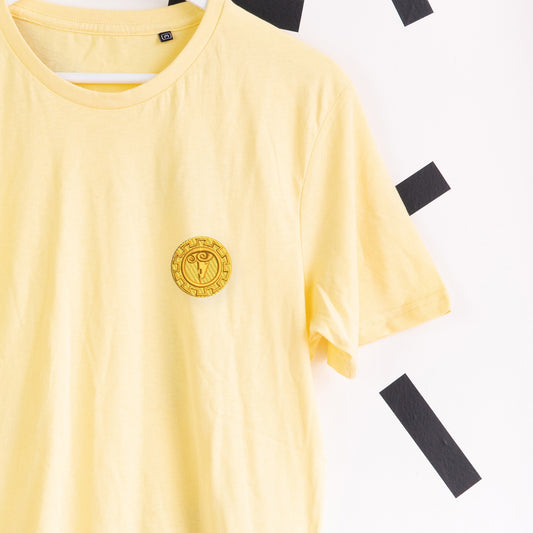 Hercules’ Shield Embroidered T-Shirt - Yellow