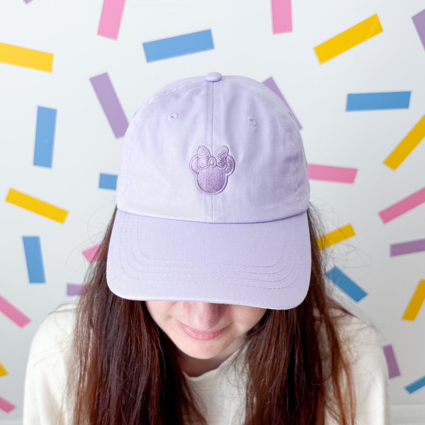 Minnie Minimal Lavender Purple Baseball Cap