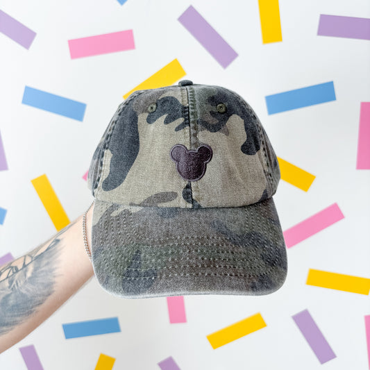 Mickey Minimal Camo Print Baseball Cap