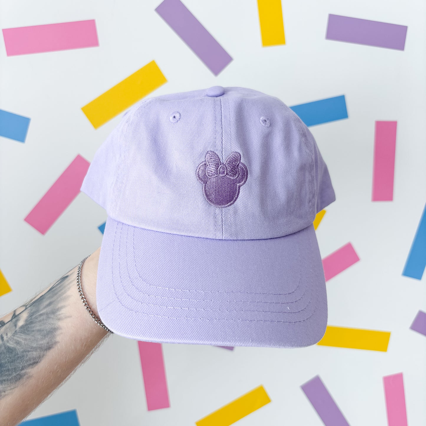 Minnie Minimal Lavender Purple Baseball Cap