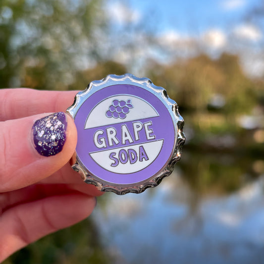 Grape Soda Enamel Pin