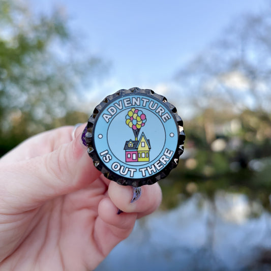 Up "Adventure is out there" Blue Enamel Pin