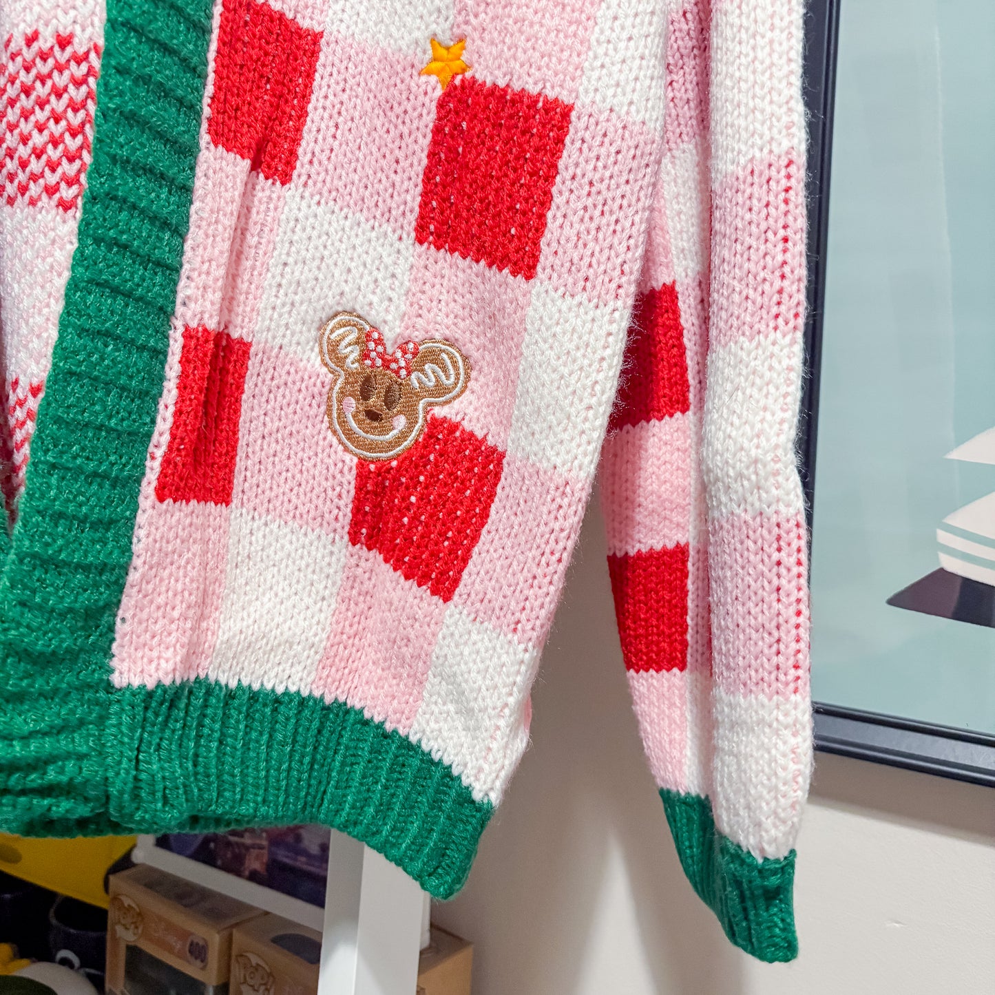 Gingerbread Mickey & Minnie Cardigan