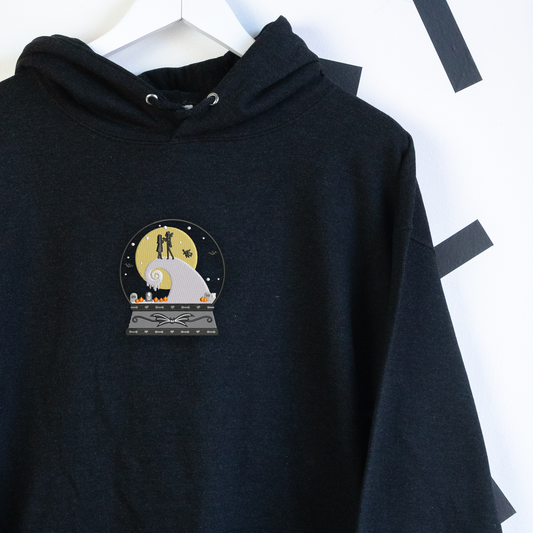 Jack Skellington Snowglobe Embroidered Hoodie