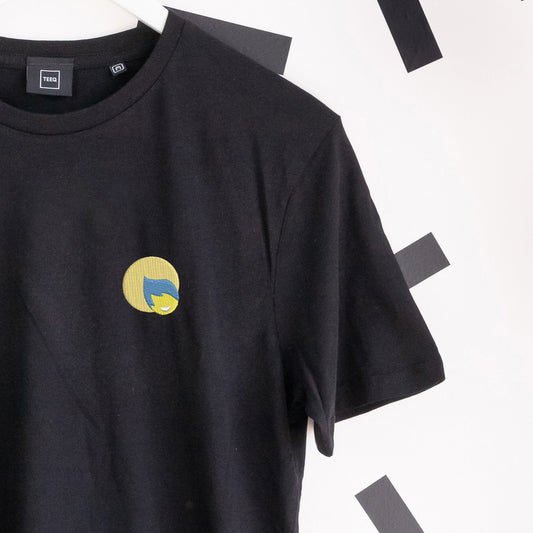 Joy Embroidered T-Shirt - Black