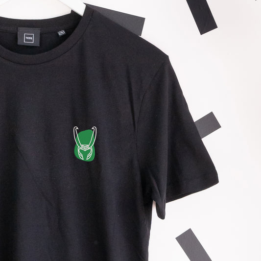 Loki Embroidered T-Shirt - Black
